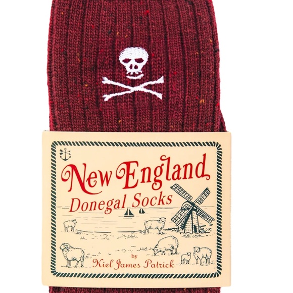 TRADED-Kiel James Patrick Skull & Bones Donegal Socks - Picture 2 of 2